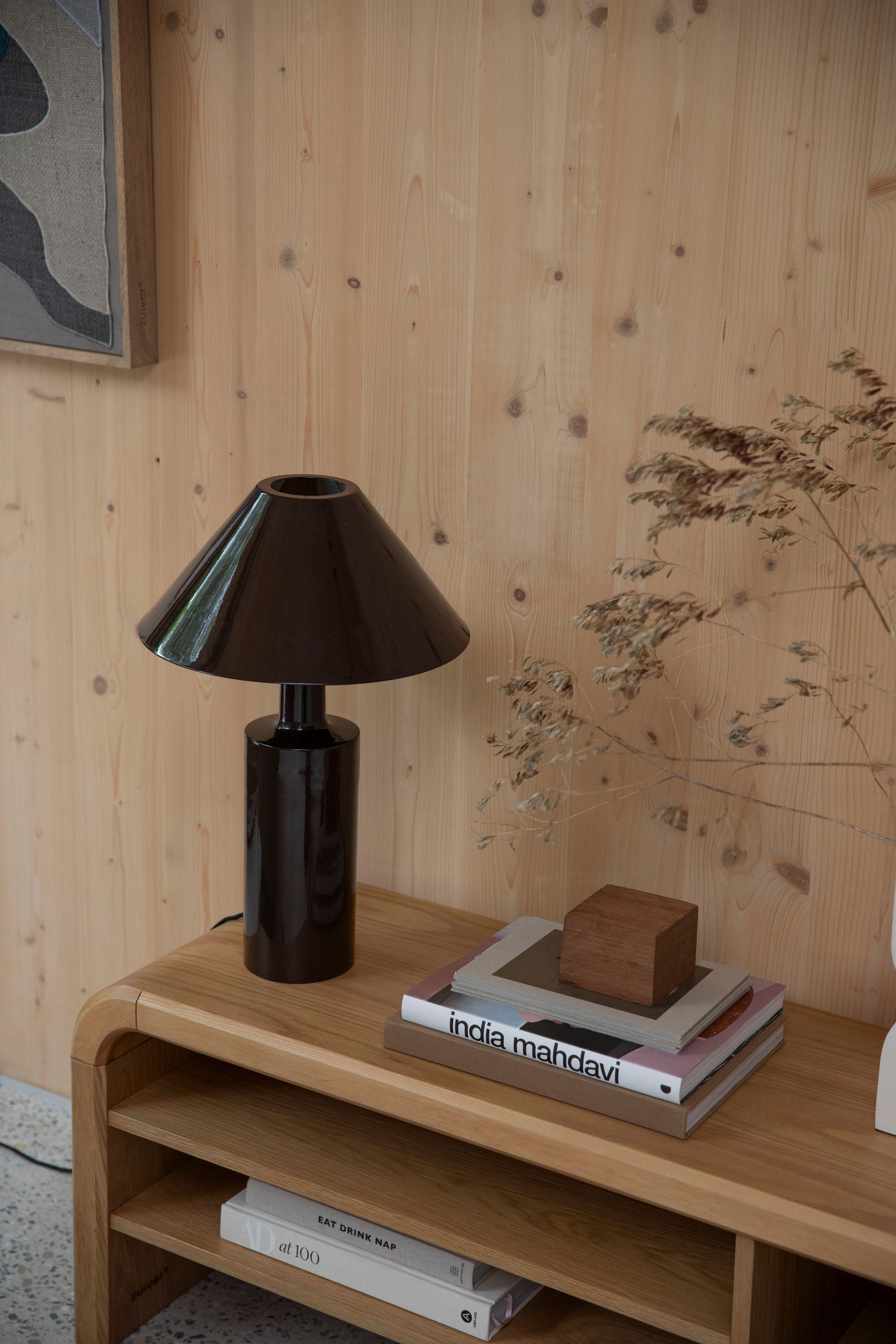 Zuiver Brave Curved Natural Oak Wood Sideboard